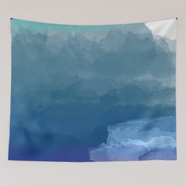 Item preview, Aesthetic - "Turquoise Sea" Abstract Watercolor designed and sold by A-Deco.