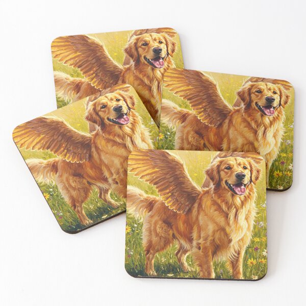 Item preview, Golden Retriever Dog Wings - Rainbow Bridge designed and sold by TheresaNicole.