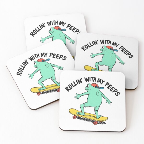 Item preview, Frog Skateboard Rollin with my Peeps designed and sold by Adrian Kane.