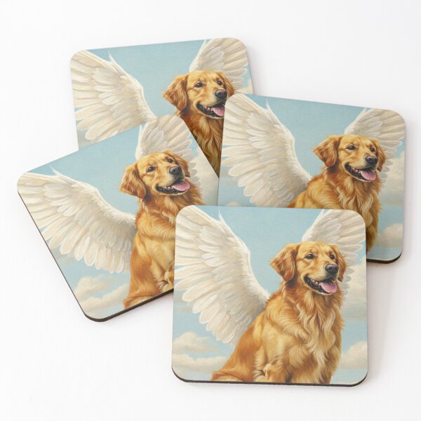 Item preview, Golden Retriever Dog Wings - Rainbow Bridge designed and sold by TheresaNicole.