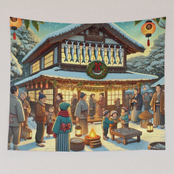 Item preview, Sado Island's Festive Gathering designed and sold by BobArtGallery.