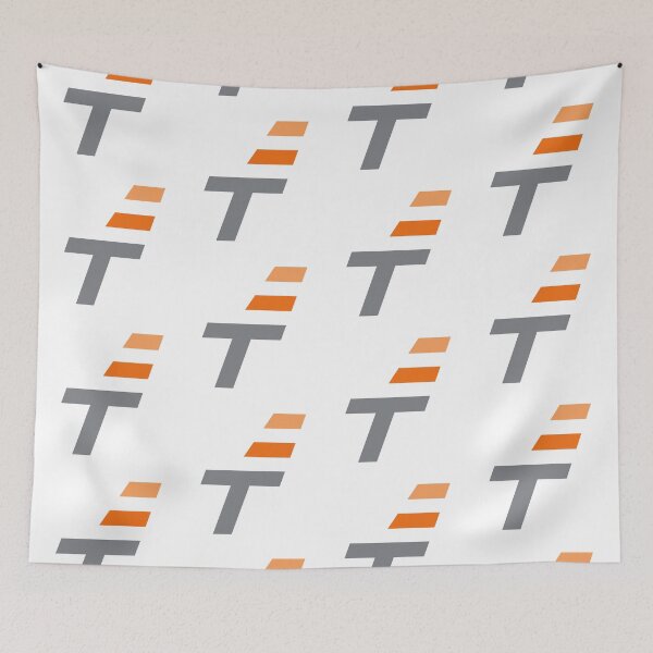 Item preview, Letter T for telecommunication Wi Fi signals technology art on white color back designed and sold by Wiggly Lines.