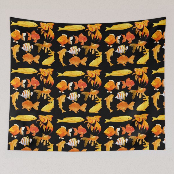 Item preview, Golden Joy: Swimming in Happiness Art designed and sold by Zakrytos ★★★★★.