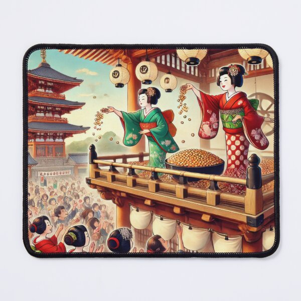 Item preview, Graceful Maiko and Setsubun Festivity designed and sold by BobArtGallery.