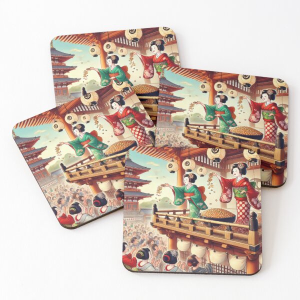Item preview, Graceful Maiko and Setsubun Festivity designed and sold by BobArtGallery.