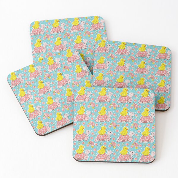 Item preview, Yellow Duck Resting on a Turtle's Back designed and sold by WinusYTS.