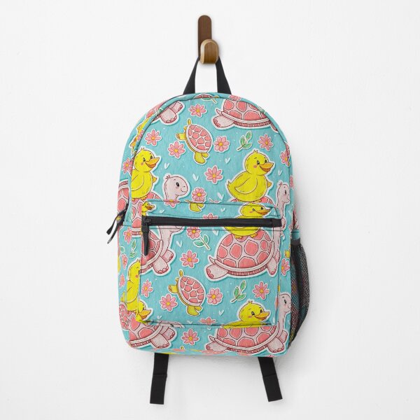 Item preview, Yellow Duck Resting on a Turtle's Back designed and sold by WinusYTS.