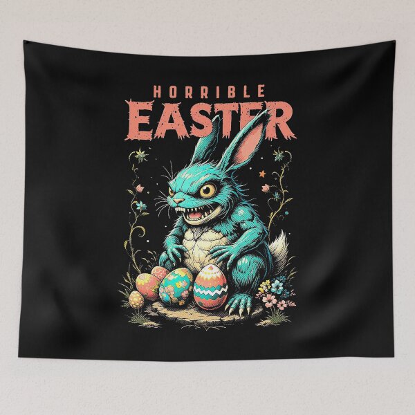Item preview, Happy Horrible Easter Bunny Monster Funny Egg Hunt Rabbit designed and sold by GrandeDuc.