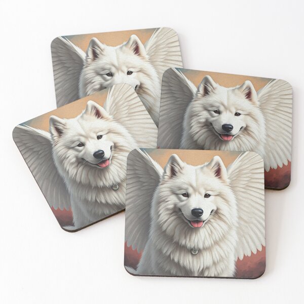 Item preview, Samoyed Dog With Wings - Rainbow Bridge designed and sold by TheresaNicole.