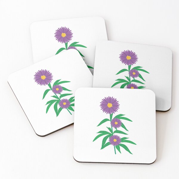 Item preview, Elegant Aster Flower Design | Vibrant Botanical Art for Nature Lovers designed and sold by KiValuate.