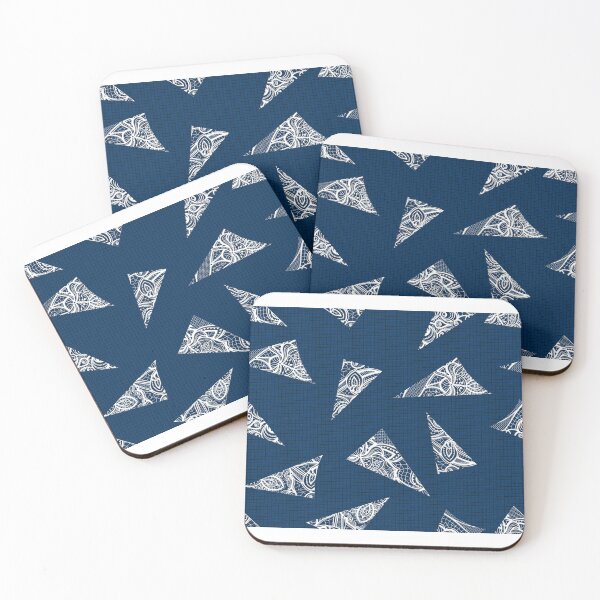 Item preview, White lace on navy blue designed and sold by TerenceLacey.