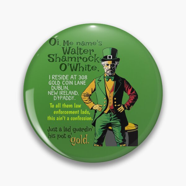 Item preview, Walter O'White | Just a Lad Guardin' His Gold | St. Patrick's Day designed and sold by Print-opia.