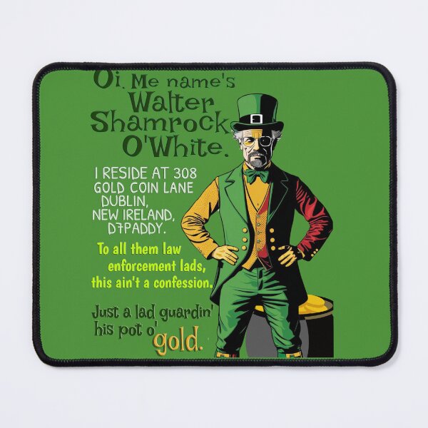 Item preview, Walter O'White | Just a Lad Guardin' His Gold | St. Patrick's Day designed and sold by Print-opia.