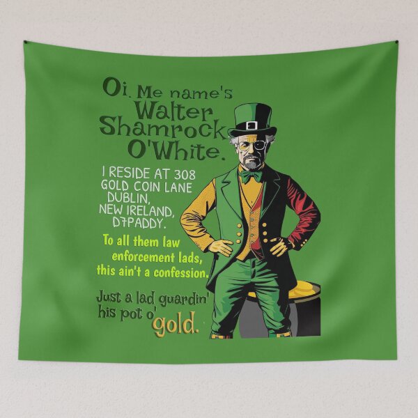 Item preview, Walter O'White | Just a Lad Guardin' His Gold | St. Patrick's Day designed and sold by Print-opia.
