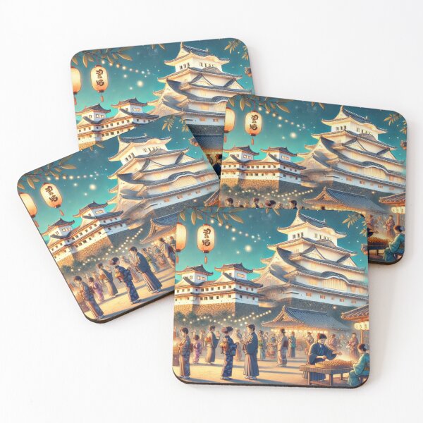 Item preview, Setsubun Night at Himeji Castle designed and sold by BobArtGallery.