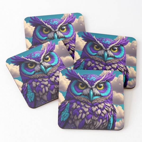 Item preview, Skyward Gaze: An Owl's Daydream amidst the Clouds designed and sold by CrushyAIDesigns.