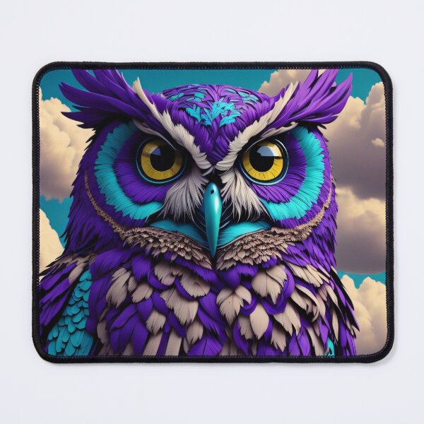 Item preview, Skyward Gaze: An Owl's Daydream amidst the Clouds designed and sold by CrushyAIDesigns.
