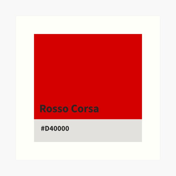 Item preview, Rosso Corsa designed and sold by Luci's Garage.