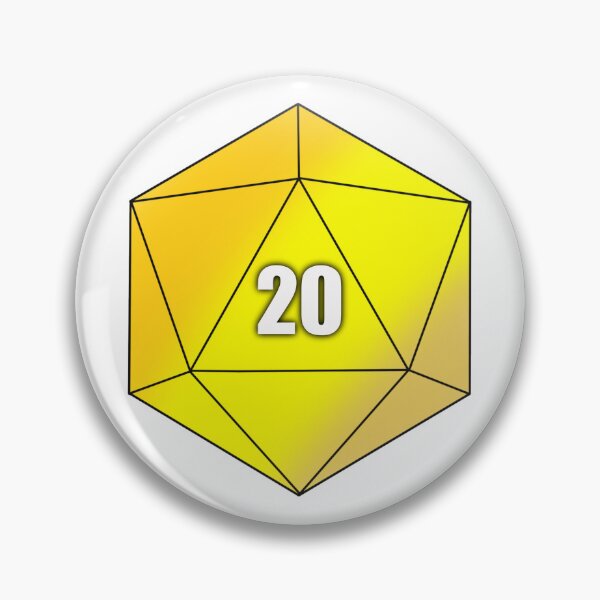 Item preview, D20 Yellow designed and sold by Whylimecreates.