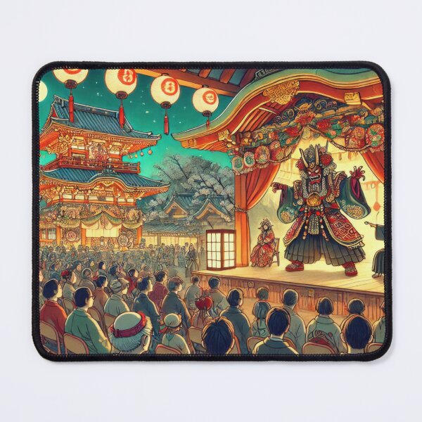 Item preview, Kabuki at Osaka Tenmangu Shrine designed and sold by BobArtGallery.