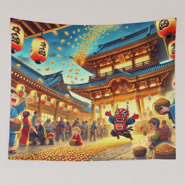 Item preview, Golden Bean Rain at Kawaradera Temple designed and sold by BobArtGallery.