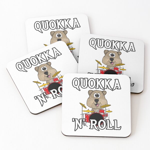 Item preview, Quokka 'N' Roll, Drummer Drum Kit Musician Australian designed and sold by doodlerob.