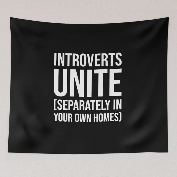 Item preview, Introverts Unite Separately Funny Anti-Social Sarcasm Humor designed and sold by chantastical.