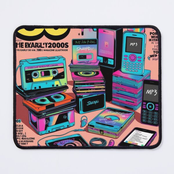 Item preview, 90s & 2000s Nostalgia – Retro Tech & Music Aesthetic designed and sold by WeirdSketcher.