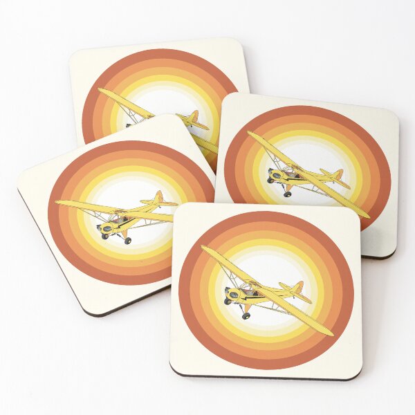 Item preview, Piper Cub Sunrise Aviation Design  designed and sold by skye-studio.