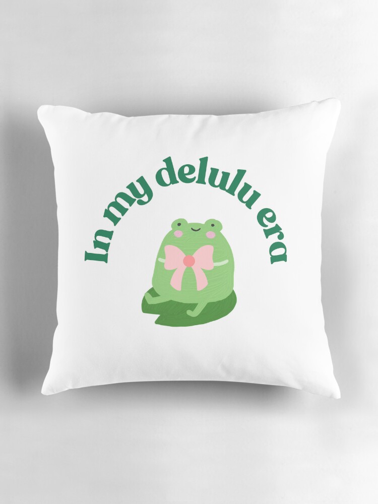 Thumbnail 3 of 4, Pillow, In my delulu era designed and sold by koticmak.