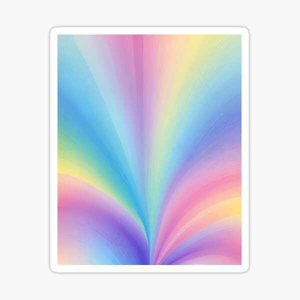 Item preview, Iridescent pastel rainbow waves ombré background blend modern  designed and sold by cheekylorns.