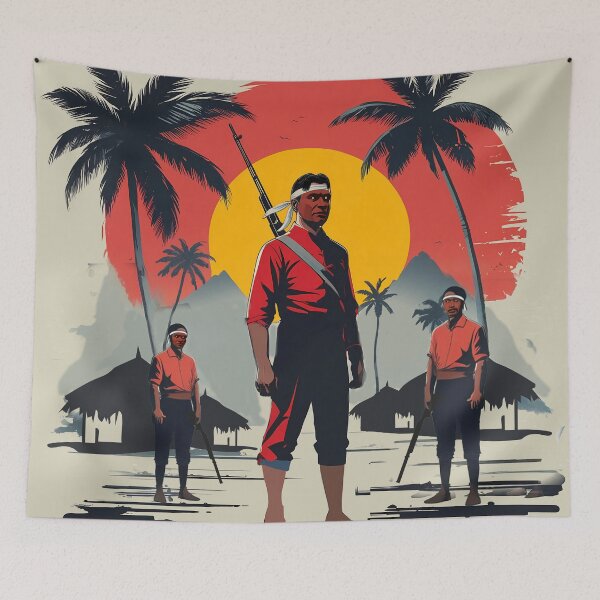 Item preview, drawing of the indigenous revolution of Panama, designed and sold by Melquidedec.