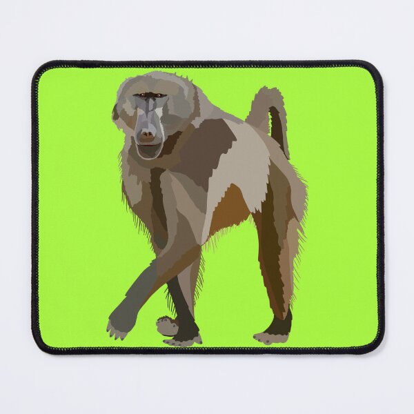 Item preview, C is for Chacma Baboon,Chacma Baboon Illustration – Primate Art for Wildlife and Nature Lovers designed and sold by PrettylittlepastelUk.
