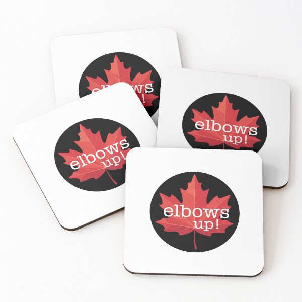 Item preview, Elbows Up- Circle Sticker designed and sold by ElsBellsDesign.