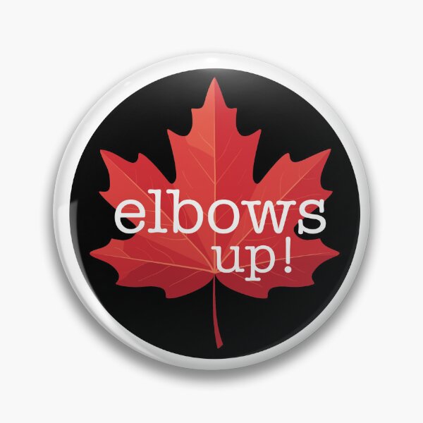 Item preview, Elbows Up- Circle Sticker designed and sold by ElsBellsDesign.