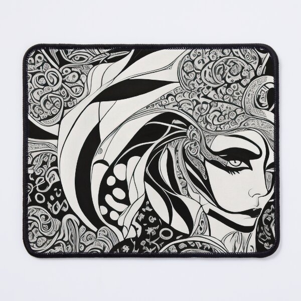 Item preview, Monochrome Maze of Abstract Beauty designed and sold by Prachodayat Artworks.