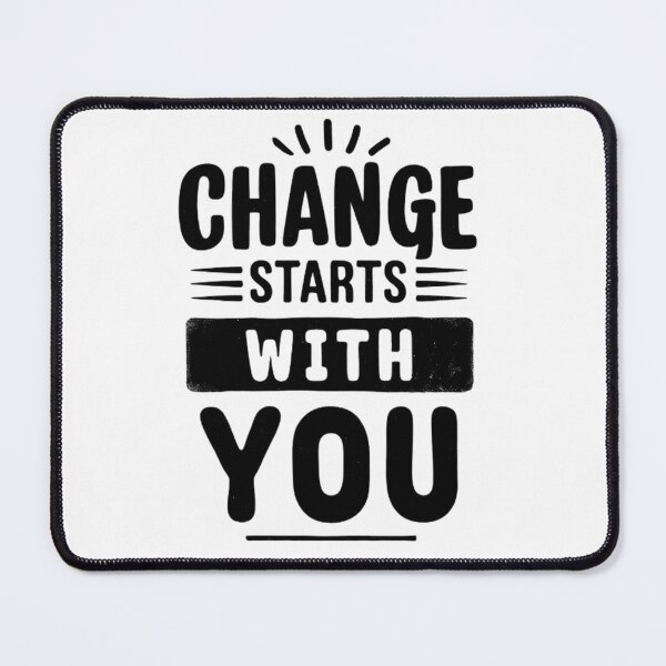 Item preview, Change Starts With You, Motivational Quote, Inspirational Typography designed and sold by DARK_NOVA.