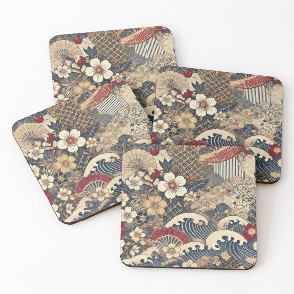 Item preview, Timeless Kimono Motifs designed and sold by BobArtGallery.