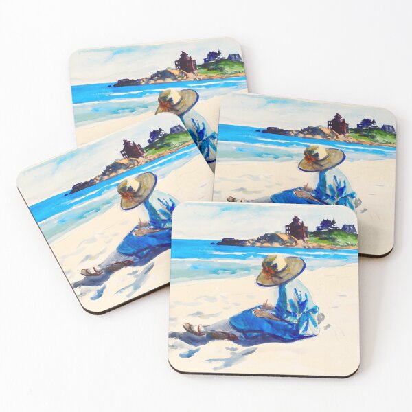 Item preview, Jo Sketching At Good Harbour Beach By Edward Hopper Classic designed and sold by irynaartbyim.