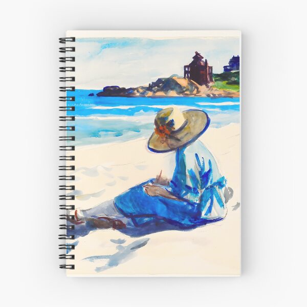 Item preview, Jo Sketching At Good Harbour Beach By Edward Hopper Classic designed and sold by irynaartbyim.