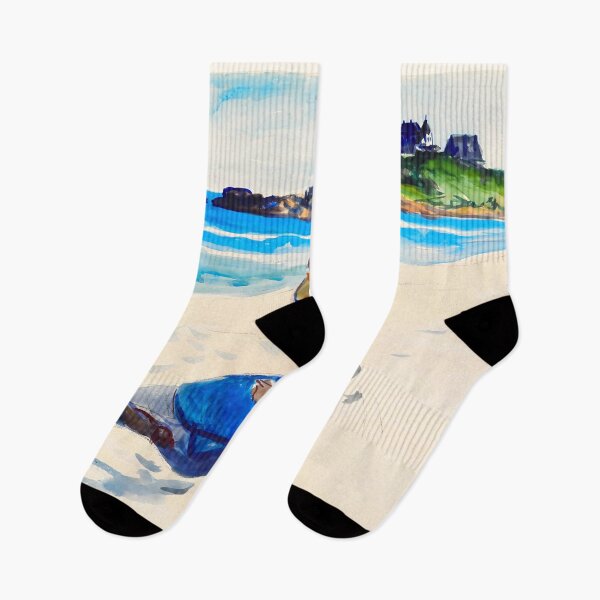 Item preview, Jo Sketching At Good Harbour Beach By Edward Hopper Classic designed and sold by irynaartbyim.