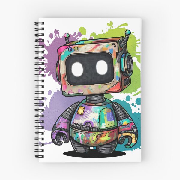 Item preview, Robot T-shirt, Science Fiction Tee, Geeky Shirt, Futuristic Graphic Tee, Robotics Apparel designed and sold by Palette Paws Studio.