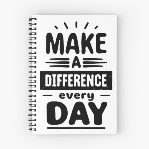 Item preview, Make a Difference Every Day, Motivational Quote, Inspirational Typography designed and sold by DARK_NOVA.