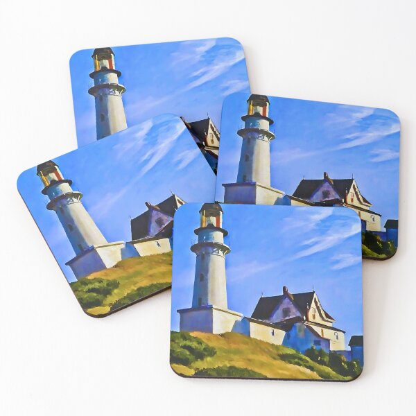 Item preview, The Lighthouse At Two Ights Edward Hopper Painting designed and sold by irynaartbyim.