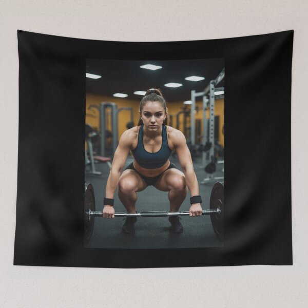 Item preview, Gym Girl Lifting Weights, Women's Workout Motivation designed and sold by chantastical.