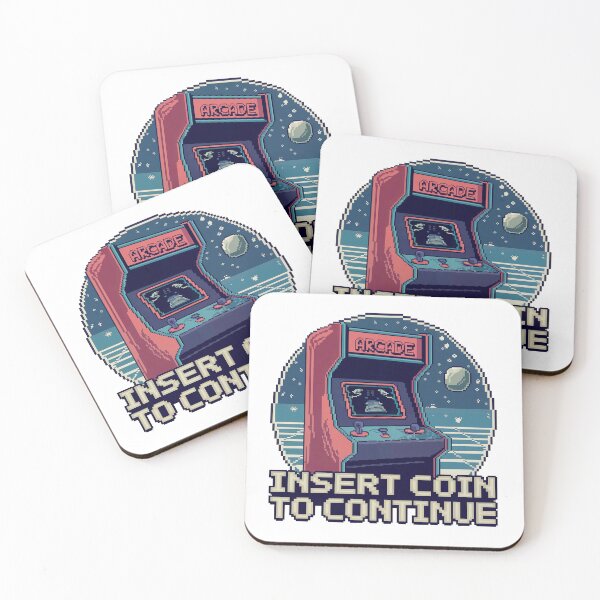Item preview, Insert Coin Arcade T-Shirt | Retro Gaming Tee | Gamer Gift | Pixel Art T-Shirt | 80s Arcade Shirt | Vintage Gaming Merch designed and sold by Palette Paws Studio.