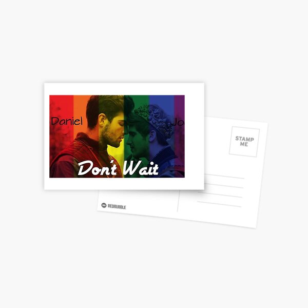 Joey Graceffa and Daniel Preda “Don’t Wait” Postcard