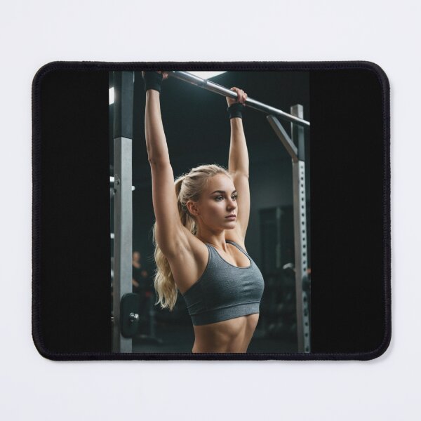 Item preview, Gym Girl Doing Pull-Up, Women's Workout Motivation designed and sold by chantastical.