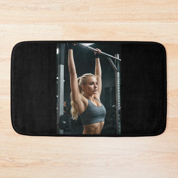 Item preview, Gym Girl Doing Pull-Up, Women's Workout Motivation designed and sold by chantastical.