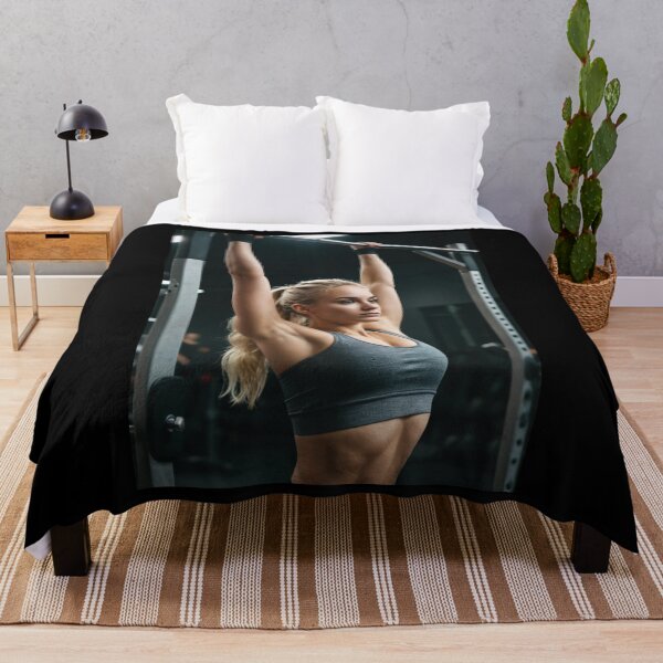Item preview, Gym Girl Doing Pull-Up, Women's Workout Motivation designed and sold by chantastical.